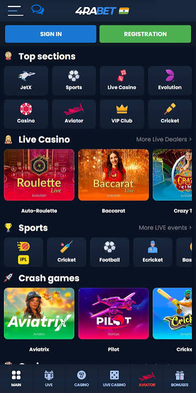 Types of Bets and Gamings at 4raBet